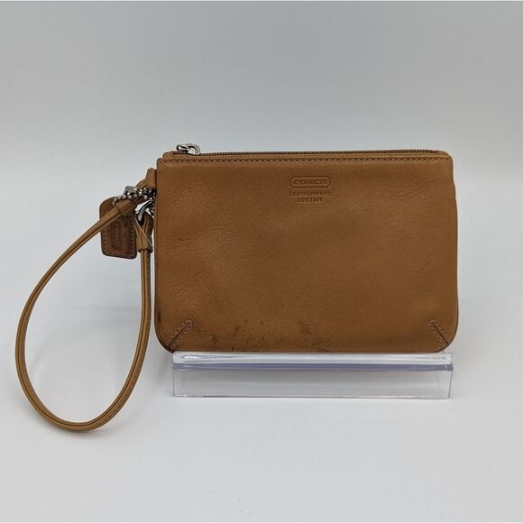 Coach Leather Wristlet - Picture 1 of 6